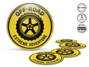 Hub Cap Sticker Style Dynamic Racing Force Burst